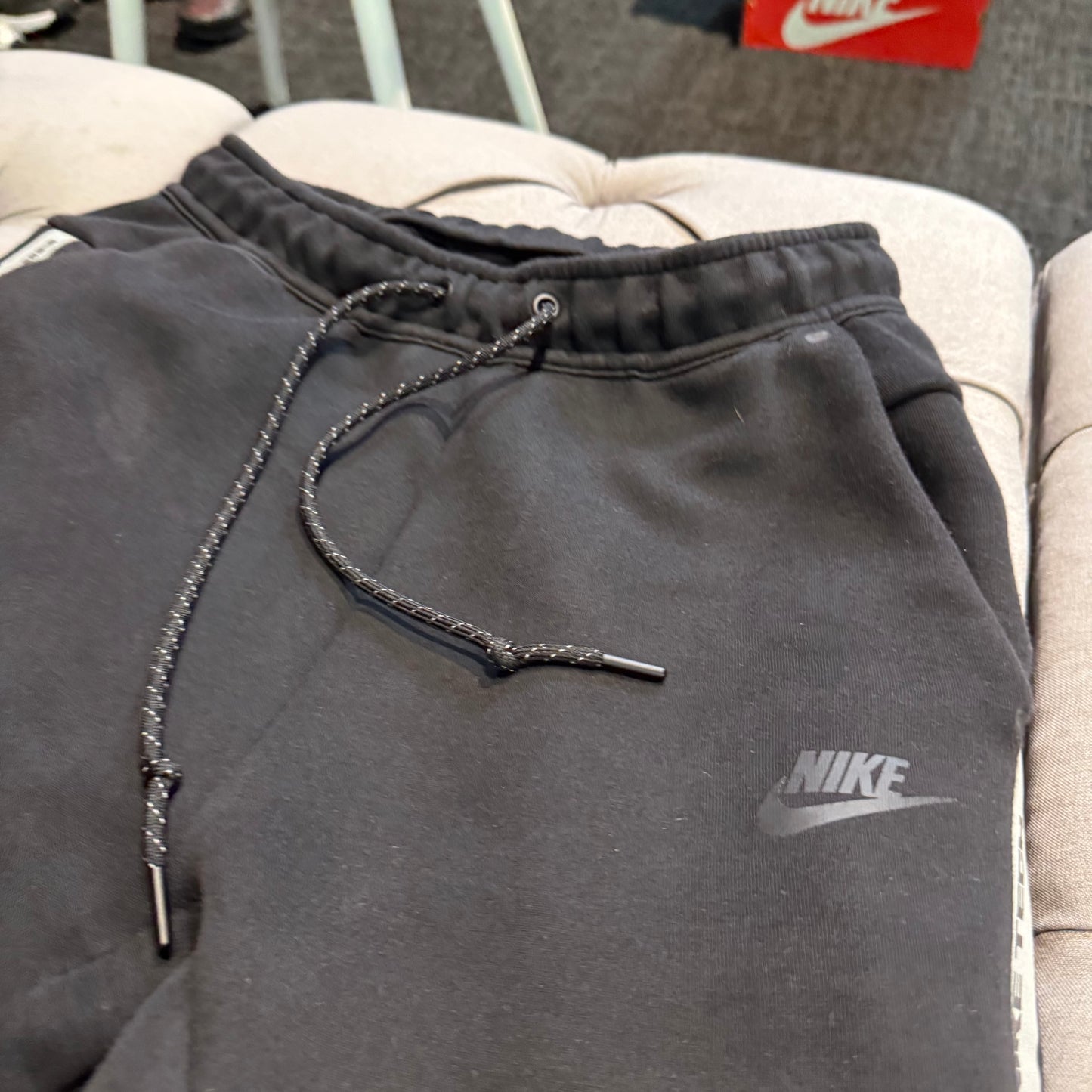 Nike Tech Fleece Pants Reflective Set 'Black Grey' (Second hand)