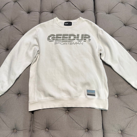 Geedup Sportsman Crewneck 'White Grey' (Second hand)