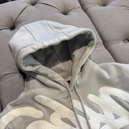 Geedup Handstyle Hoodie 'White Grey' (Second hand)
