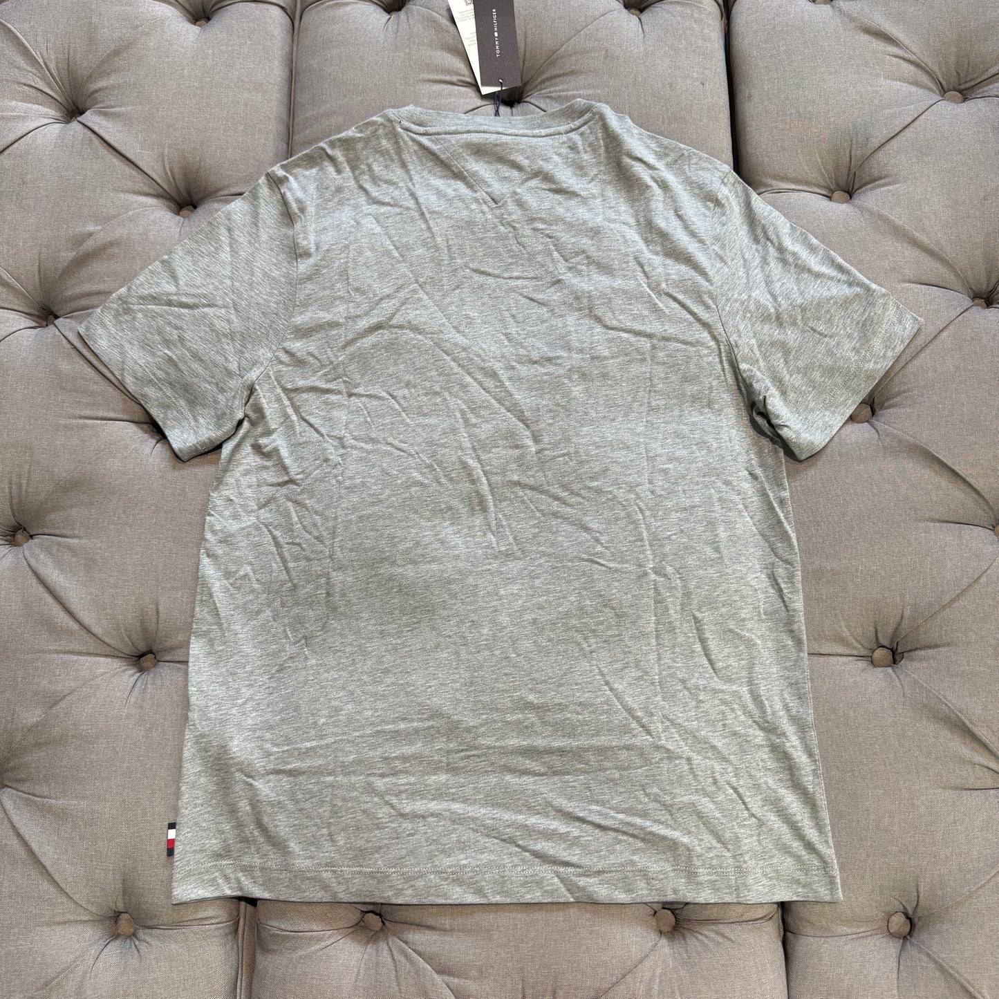 Tommy Hilfiger Regular Fit Arch Logo T-shirt 'Grey Navy White'