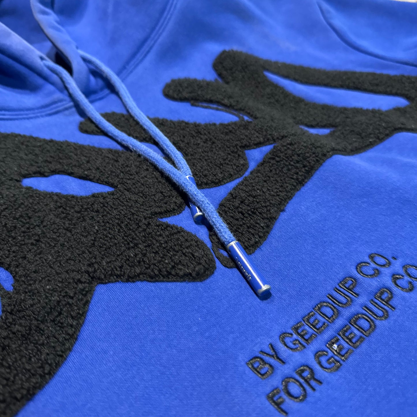 Geedup Handstyle Hoodie 'Blue Black' (Second hand)