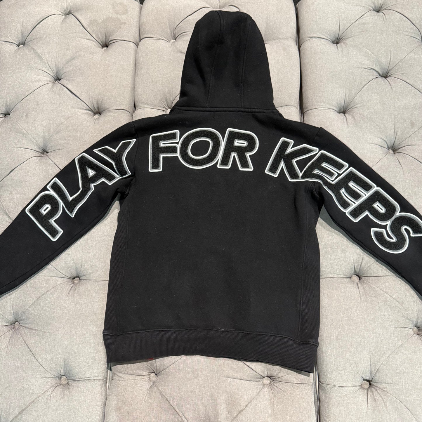 Geedup Play For Keeps Hoodie 'Black White Black' (Second hand)