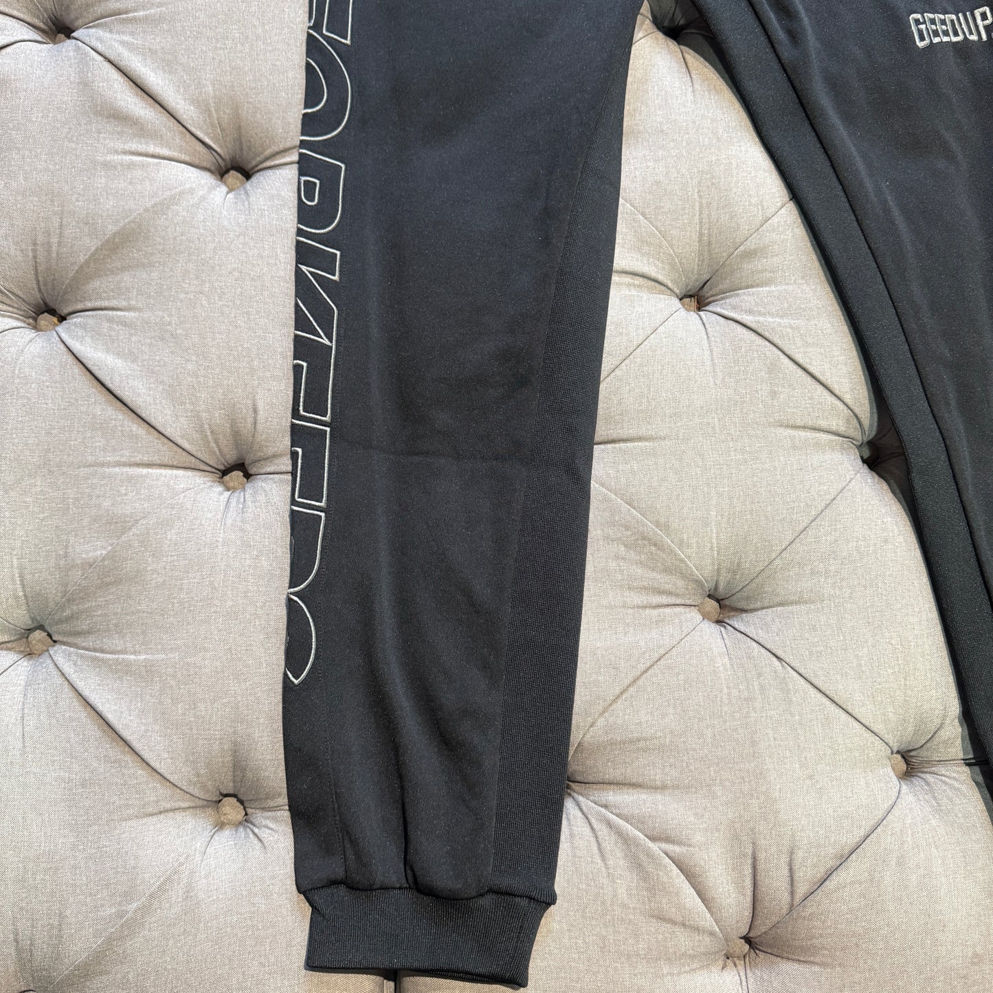 Geedup PFK Nylon Track Pants 'Black Grey' (Second hand)