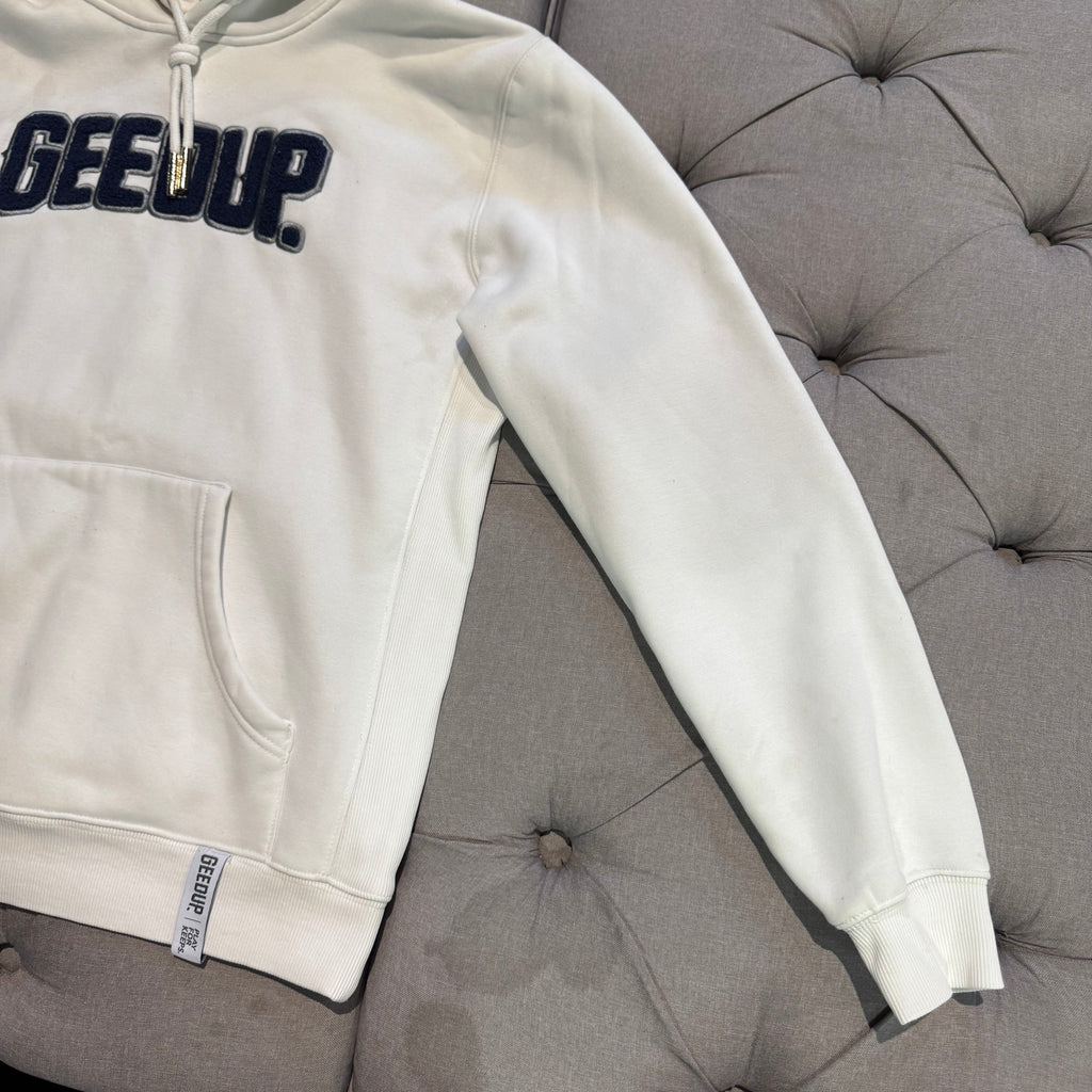 Geedup Play For Keeps Hoodie 'White Navy' (Second hand)