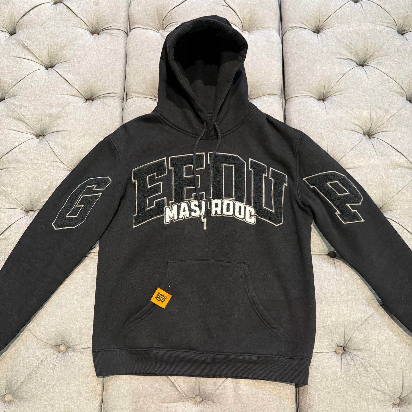 Geedup Co X Masi Rooc Team Logo Hoodie 'Black White' (Second hand)