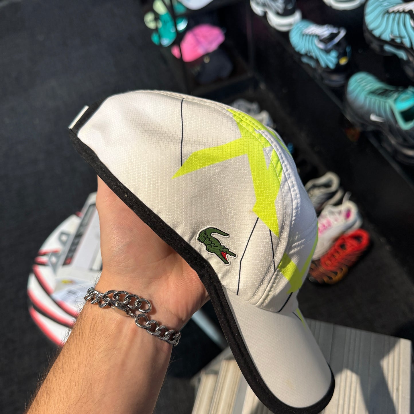 Lacoste Side Logo Cap 'White Neon' (Second hand)
