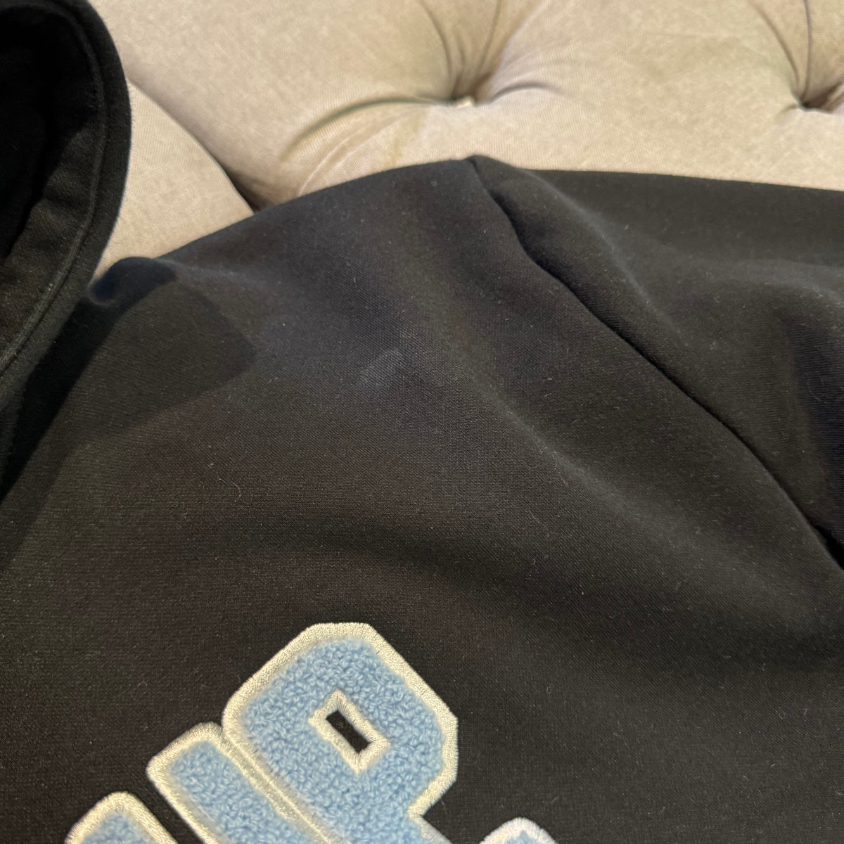 Geedup Play For Keeps Hoodie 'Black Baby Blue' (Second hand)