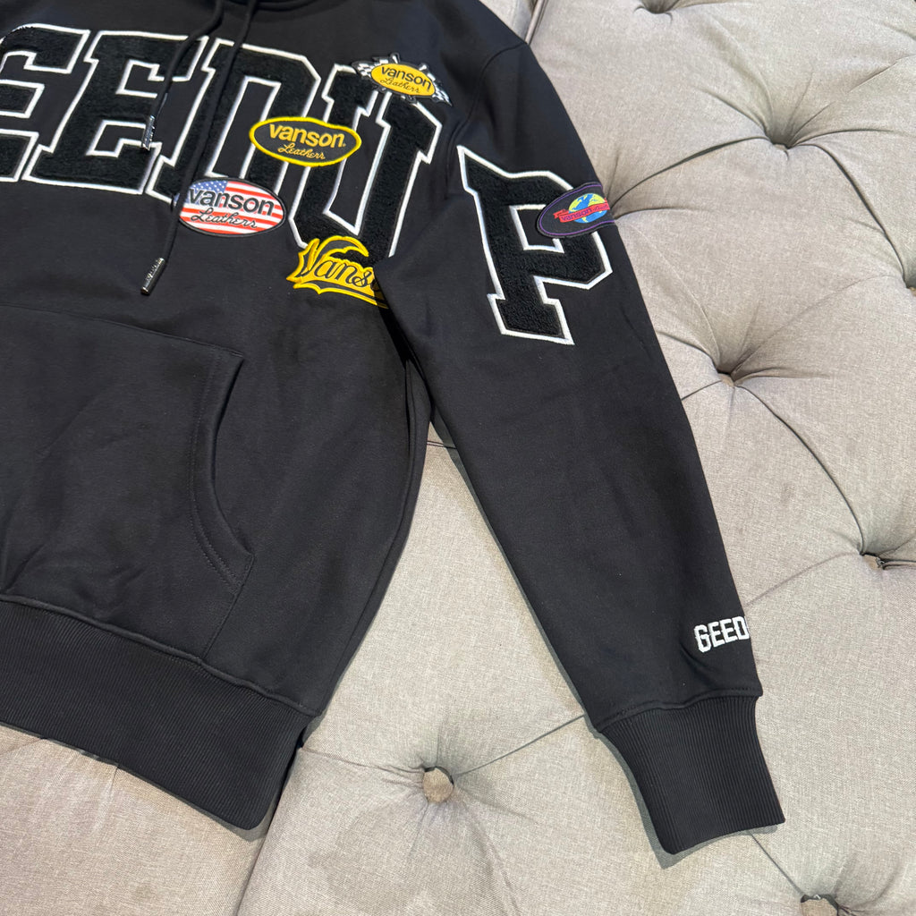Geedup Team Logo X Vanson Hoodie 'Black' (Brand New)