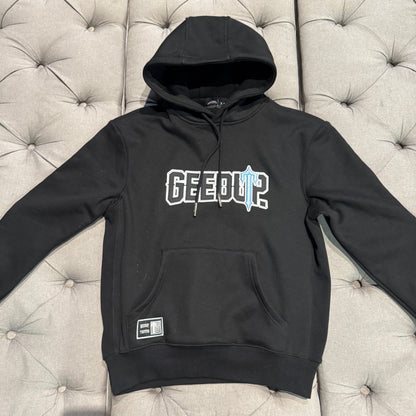 Geedup x Trapstar Play For Keeps Irongate Hoodie 'Black Blue' (Second hand)