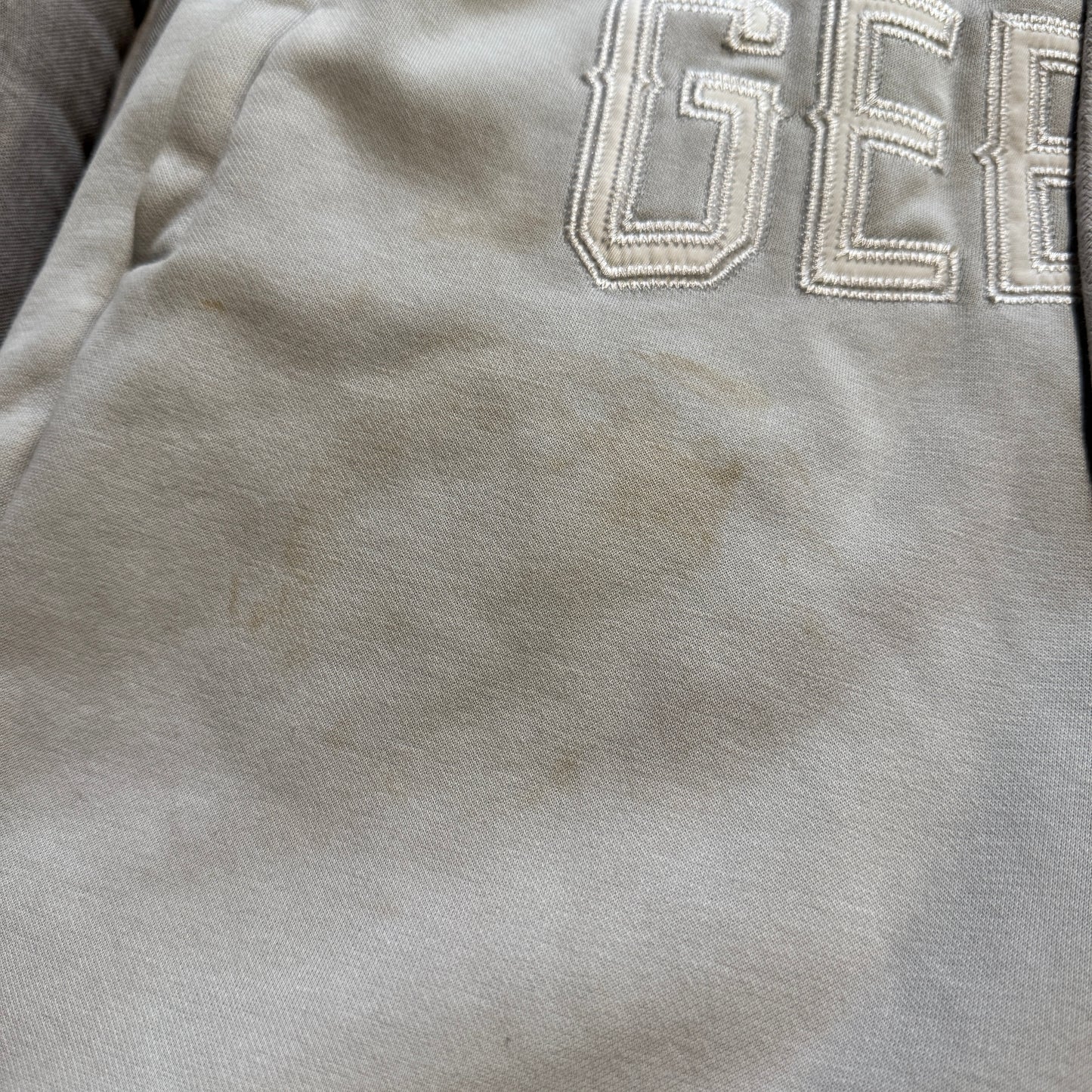 Geedup Stitched Team Logo Shorts 'Grey White' (Second hand)