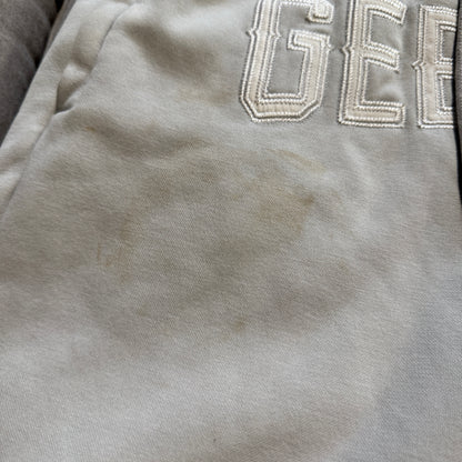 Geedup Stitched Team Logo Shorts 'Grey White' (Second hand)