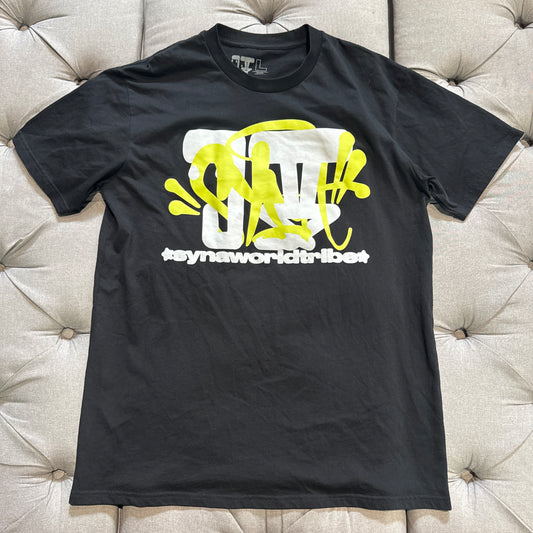 Judah Tribe X Syna World T-shirt 'Black Neon' (Second hand)