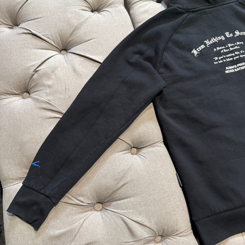 Hoodrich Hood Logo Hoodie 'Black Blue' (Second hand)