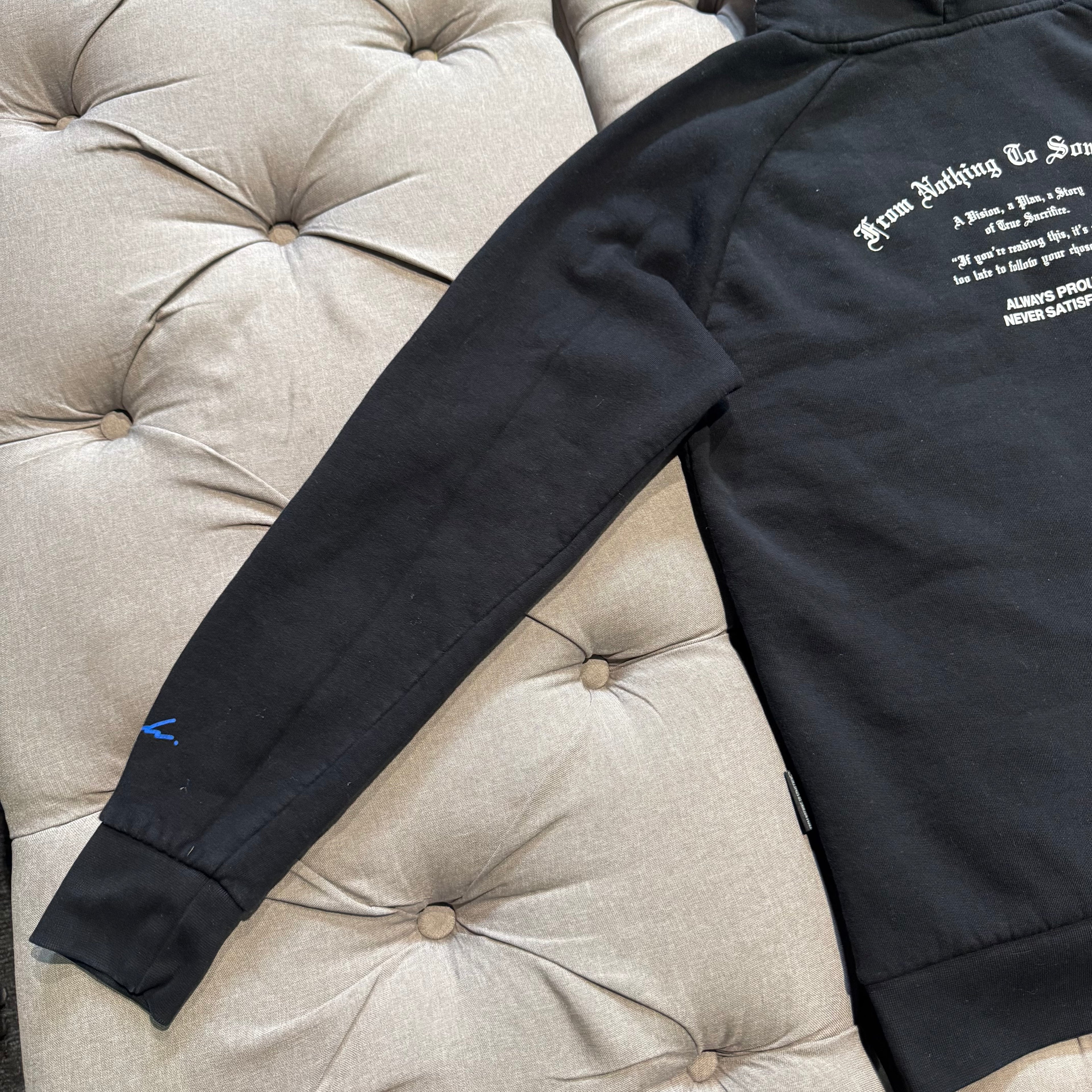 Hoodrich Hood Logo Hoodie 'Black Blue' (Second hand)