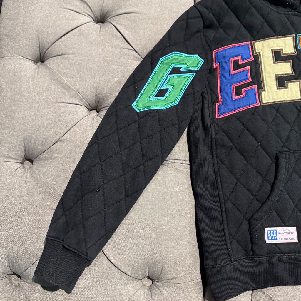 Geedup Team Logo Hoodie 'Holy Grail Multi Color 2.0 Quilt' (Second hand)