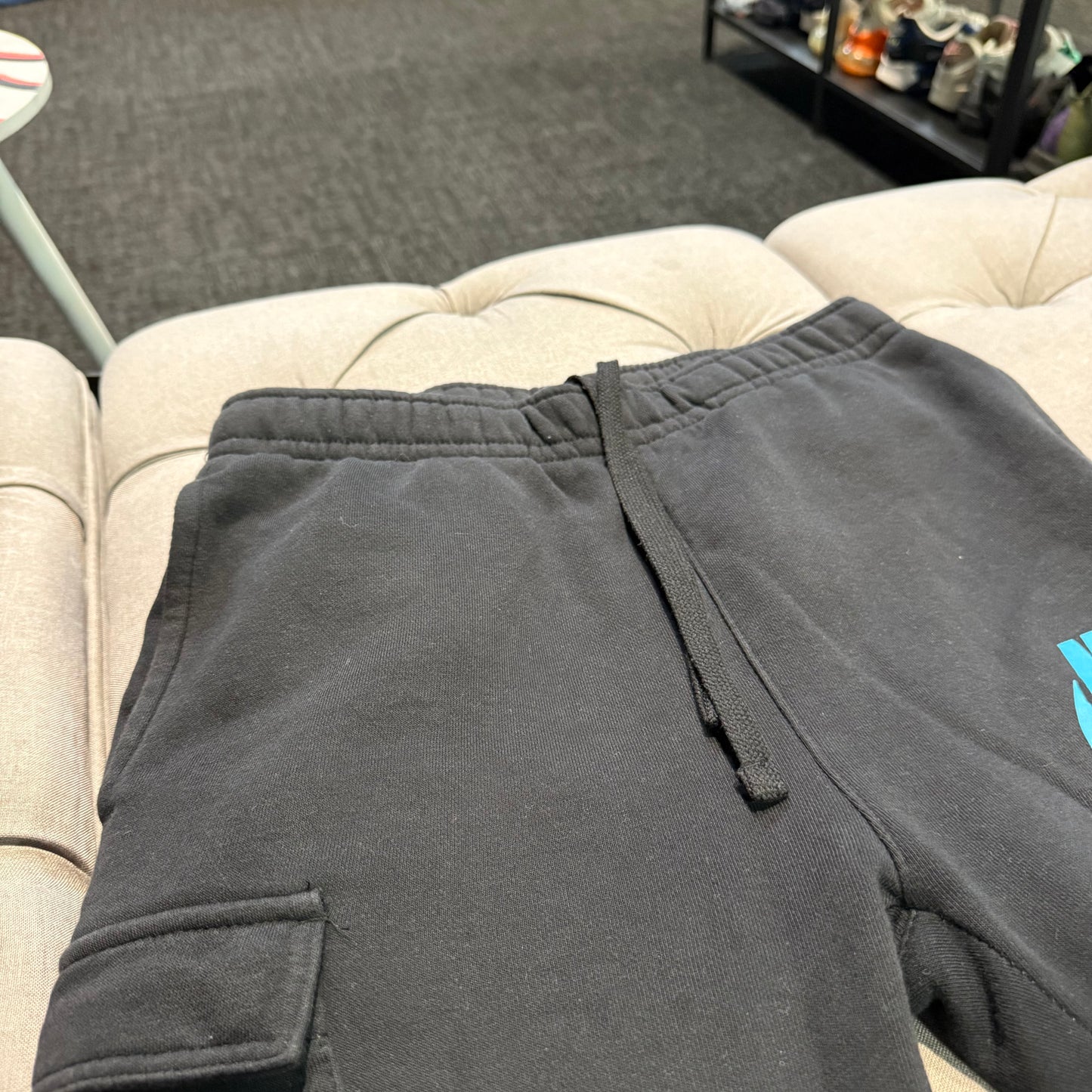 Nike Multi Logo Track Pants 'Black Blue' (Second hand)