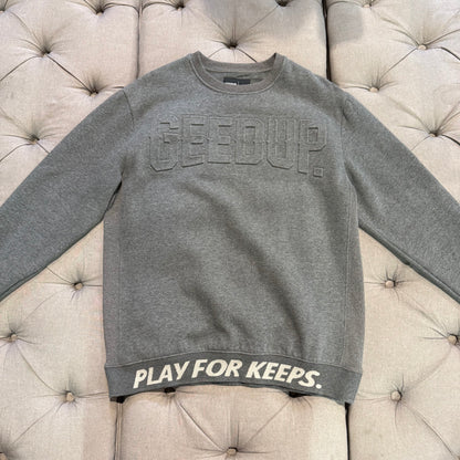 Geedup PFK Core Logo Embossed Crewneck 'Asphalt' (Second hand)