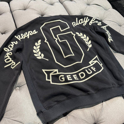 Geedup G Logo PFK Weave Crewneck 'Black' (Second hand)
