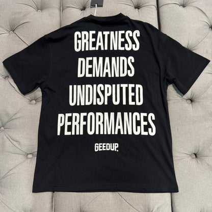 Geedup Greatness Demands T-shirt 'Black' (Brand New)