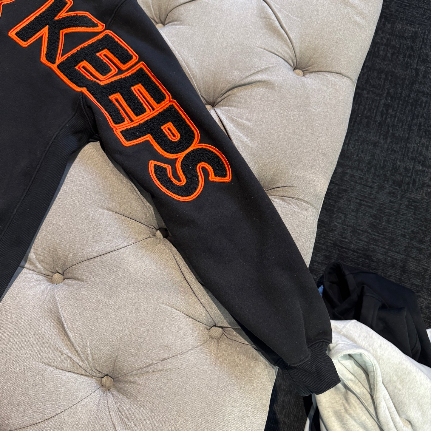 Geedup Play For Keeps Hoodie 'Black Orange' (Second hand)