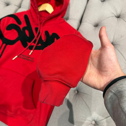 Geedup Handstyle Hoodie 'Red Black' (Second hand)