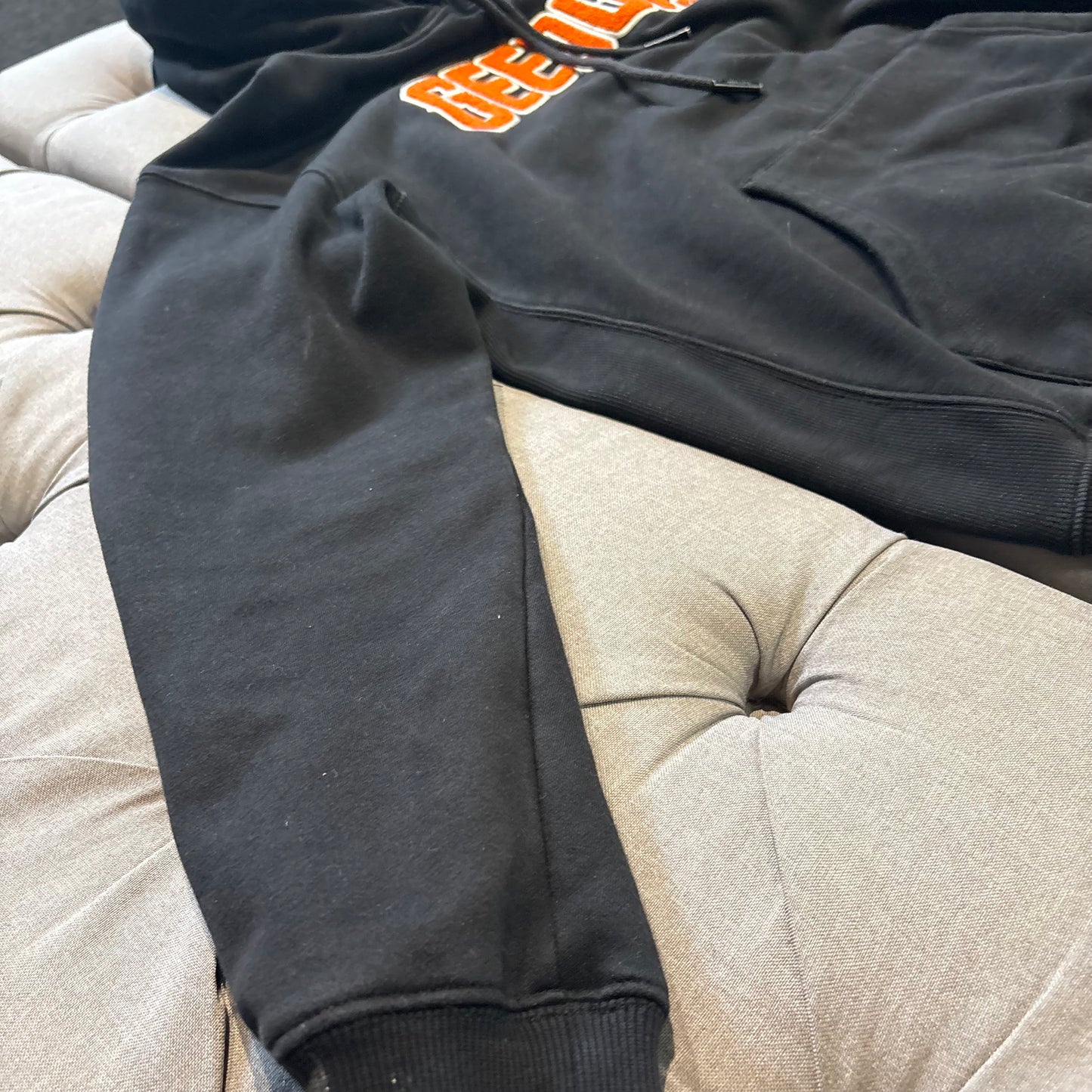 Geedup Play For Keeps Hoodie 'Black Orange' (Second hand)