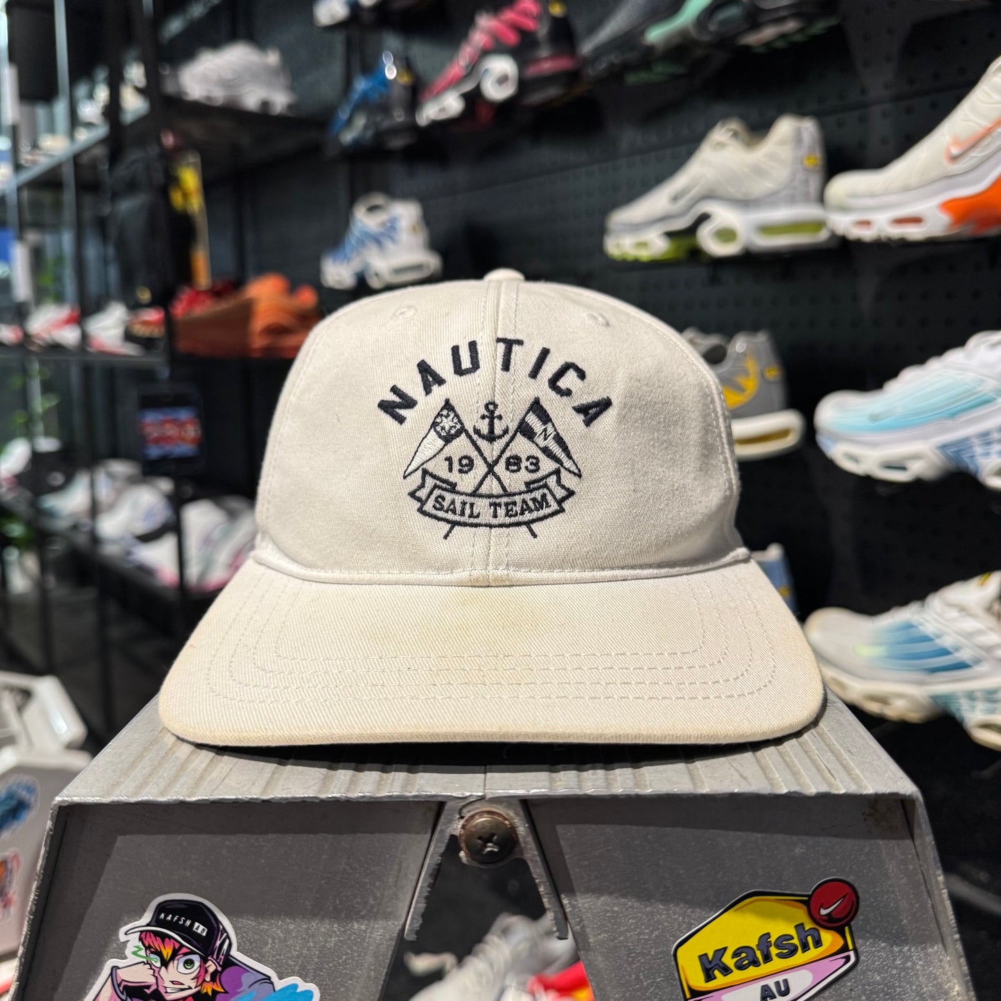 Nautica Sail Team Cap 'White Black’ (Second hand)