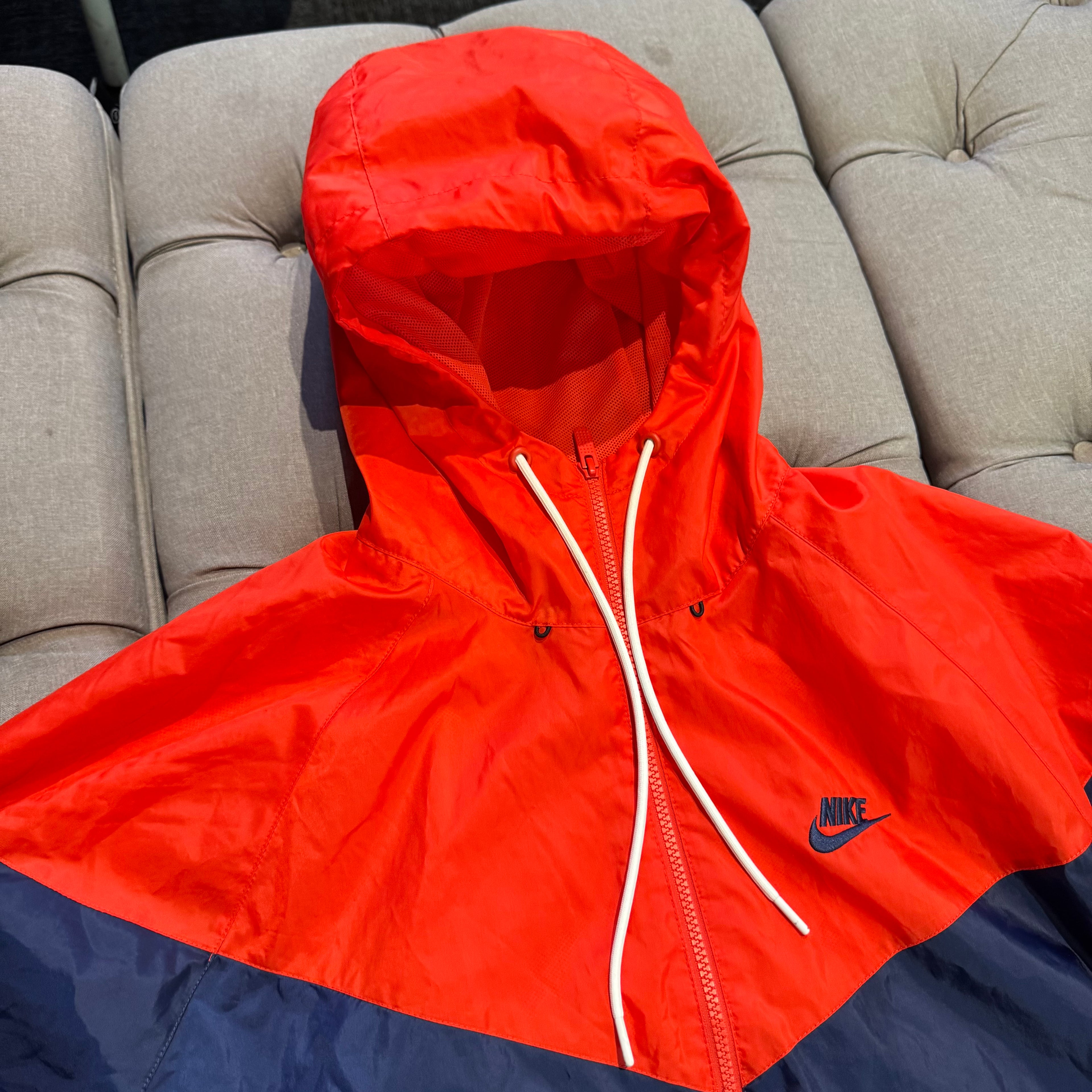Nike 2 Tone Windbreaker Jacket 'Navy Red' (Second hand)