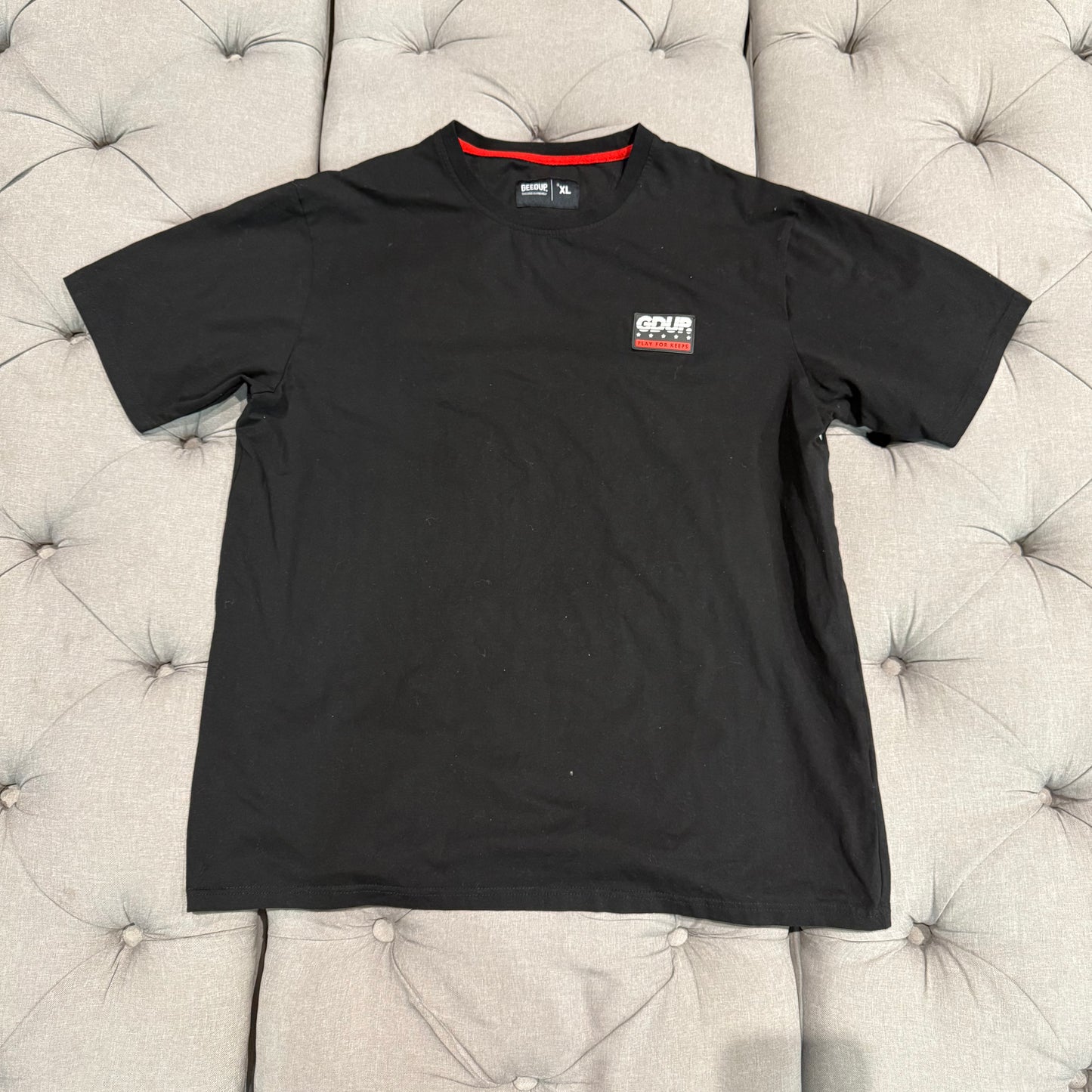 Geedup Sportsman PFK T-Shirt 'Black Red' (Second hand)