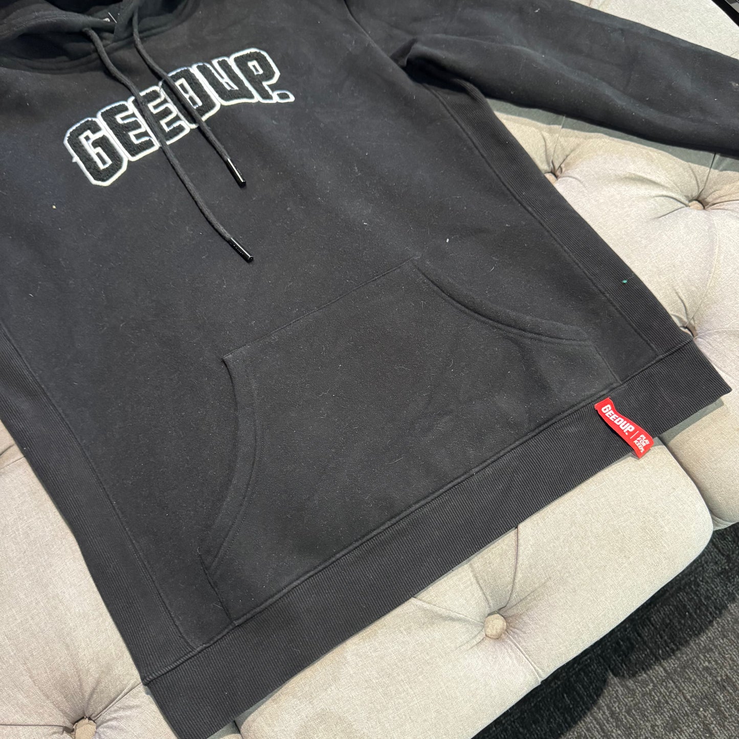 Geedup Play For Keeps Hoodie 'Black Black White' (Second hand)