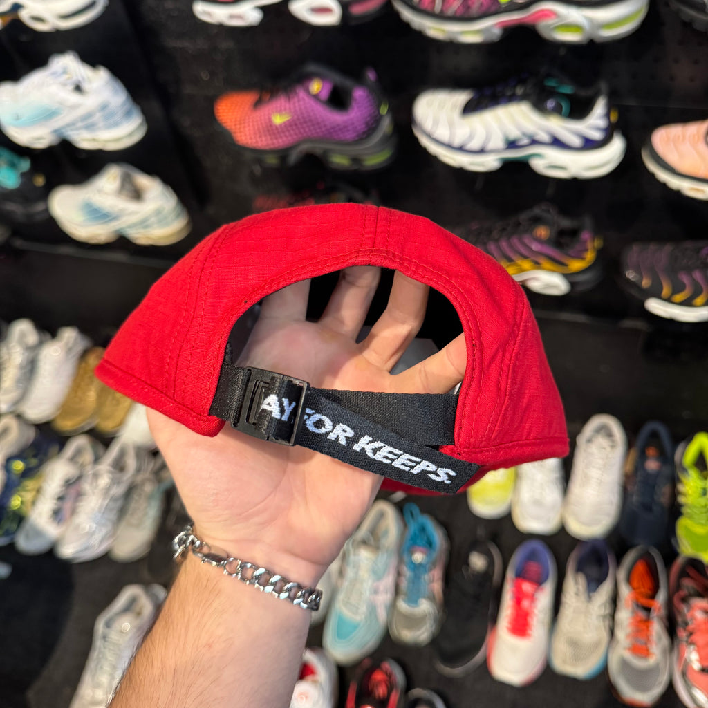 Geedup Core Logo Ripstop 5 Panel Hat 'Red' (Brand New)