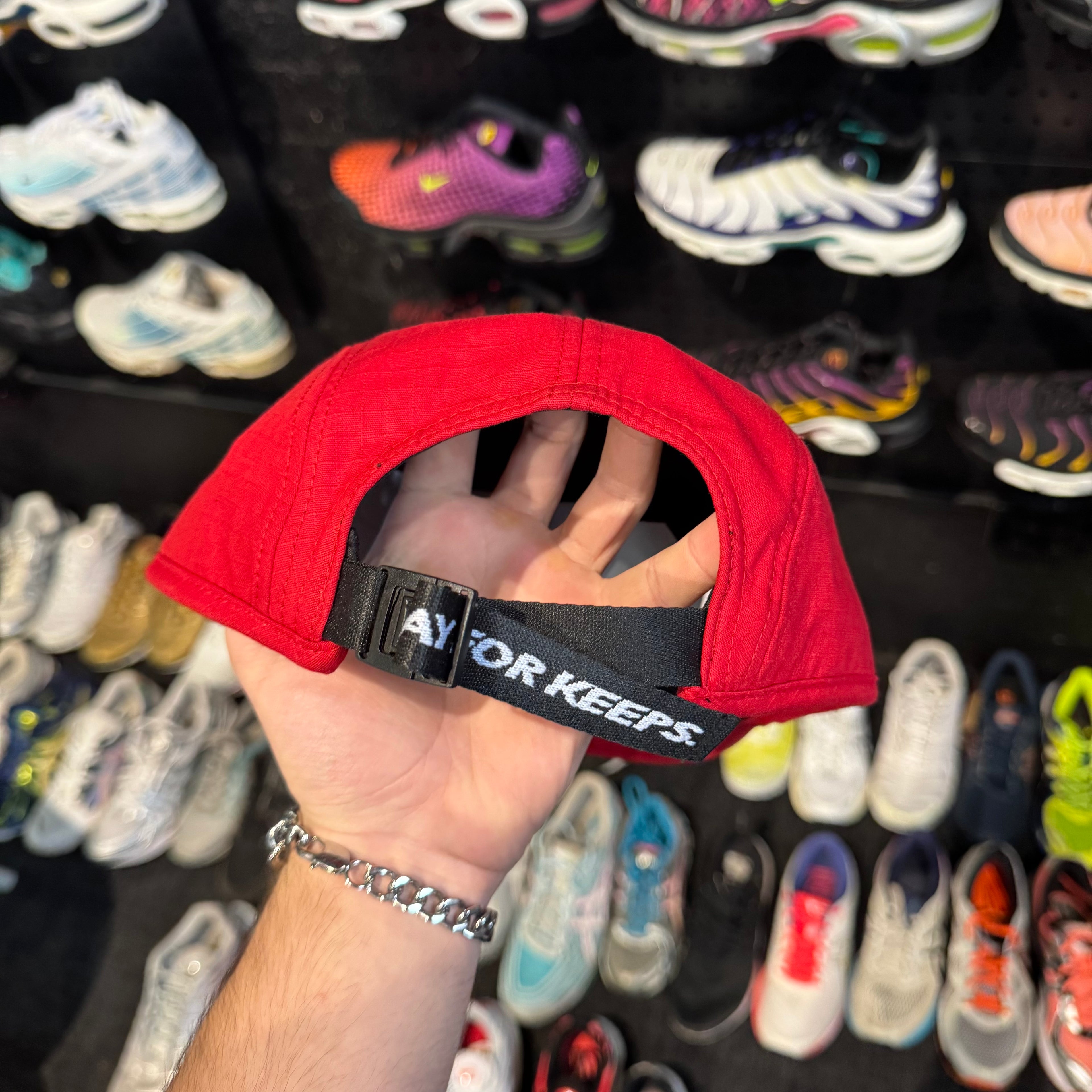 Geedup Core Logo Ripstop 5 Panel Hat 'Red' (Brand New)