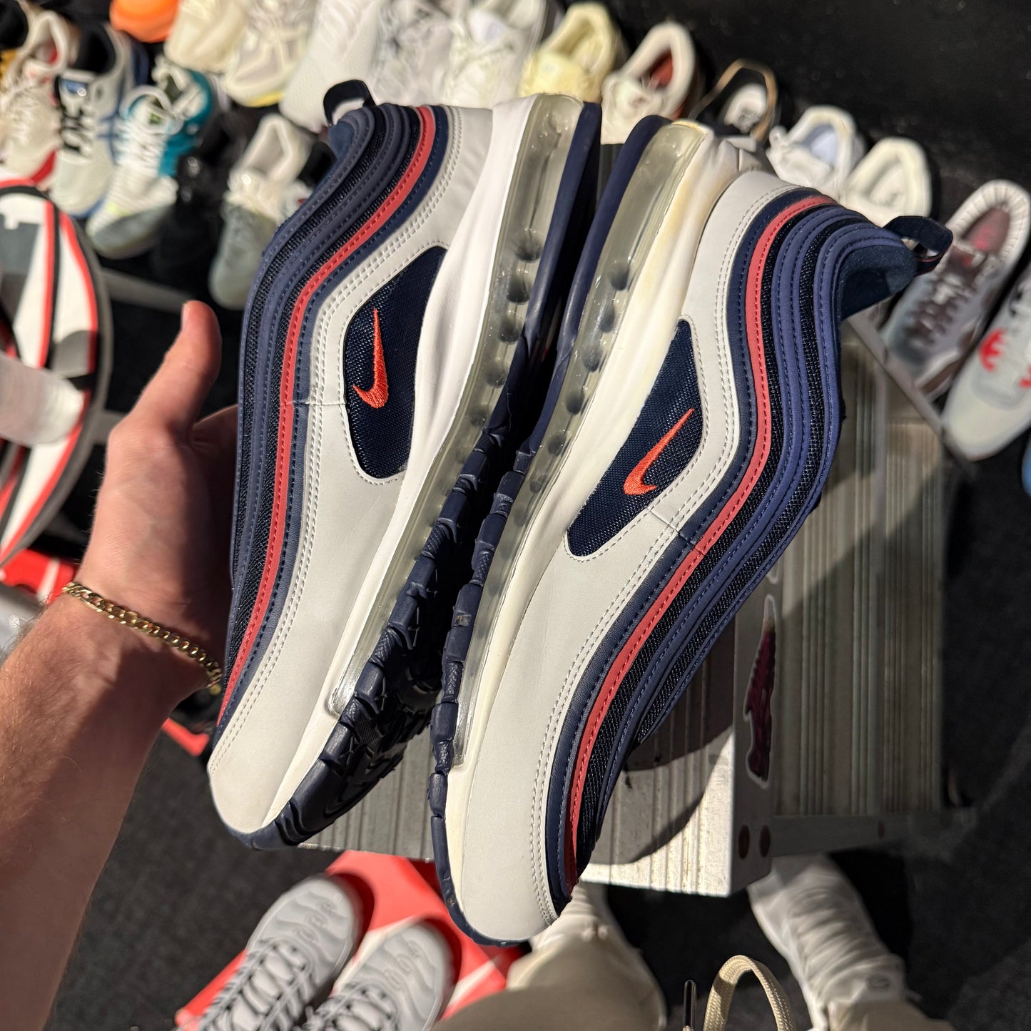 Nike Air Max 97 'USA Obsidian Uni Red' (Second hand)
