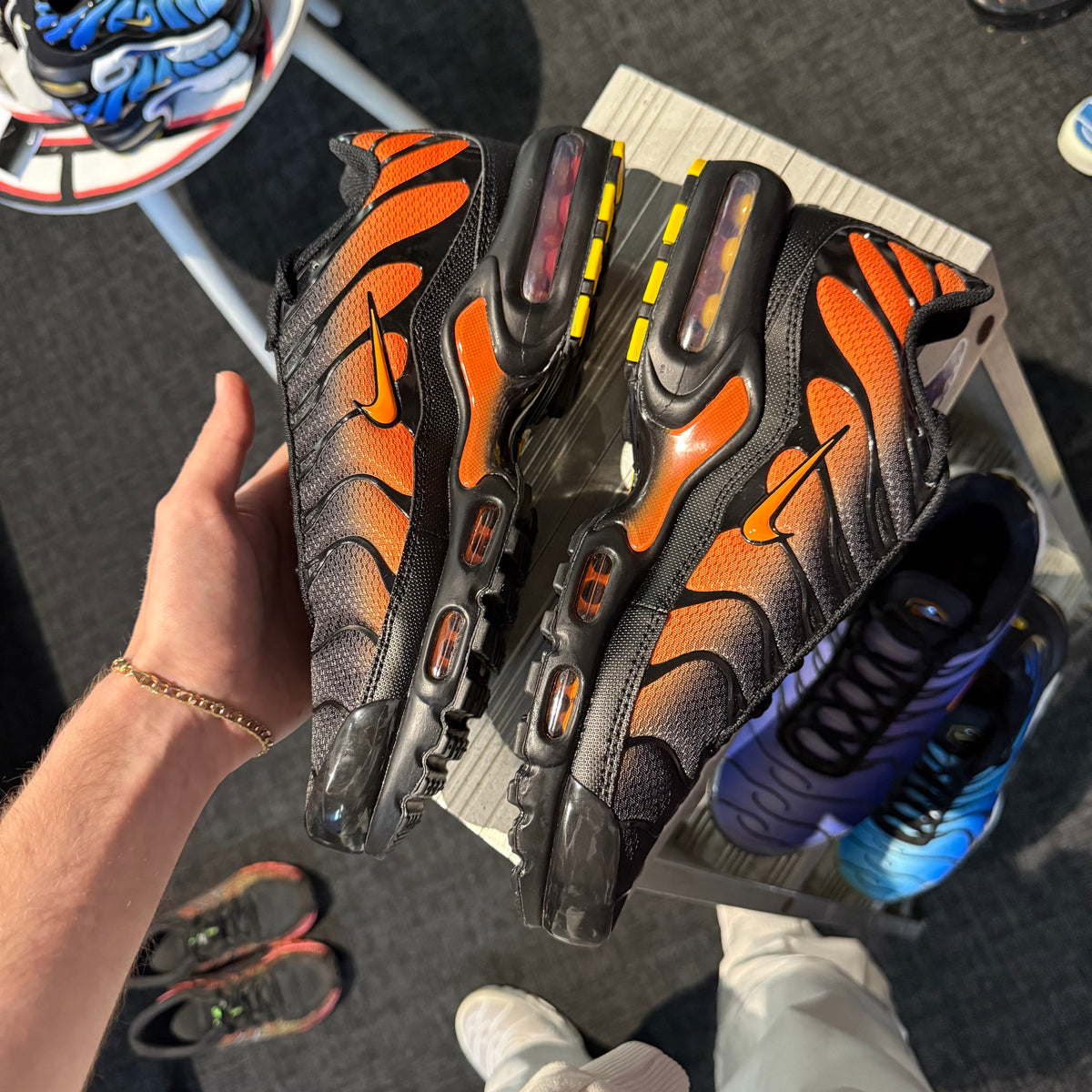 Nike Air Max Plus TN 'Black Orange Fade' (Brand New)