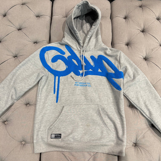 Geedup Handstyle Hoodie 'Grey Blue' (Second hand)