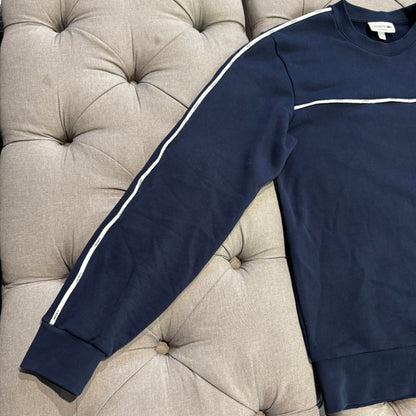 Lacoste Tape Crewneck Sweatshirt 'Navy Blue' (Second hand)