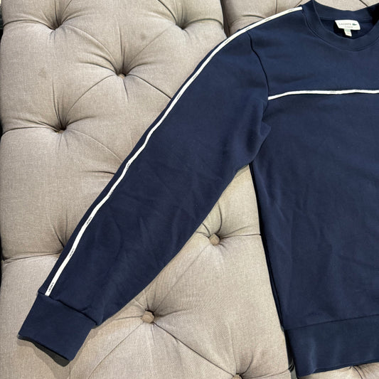 Lacoste Tape Crewneck Sweatshirt 'Navy Blue' (Second hand)