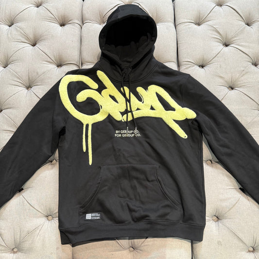 Geedup Handstyle Hoodie 'Black Sorbet' (Second hand)
