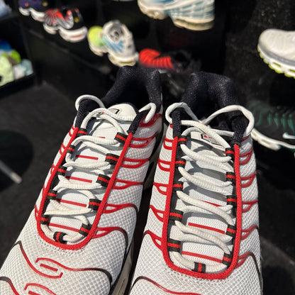 Nike Air Max Plus TN 'Pure Platinum University Red' (Brand New)
