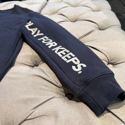 Geedup Embossed Logo Crewneck 'Navy' (Second hand)