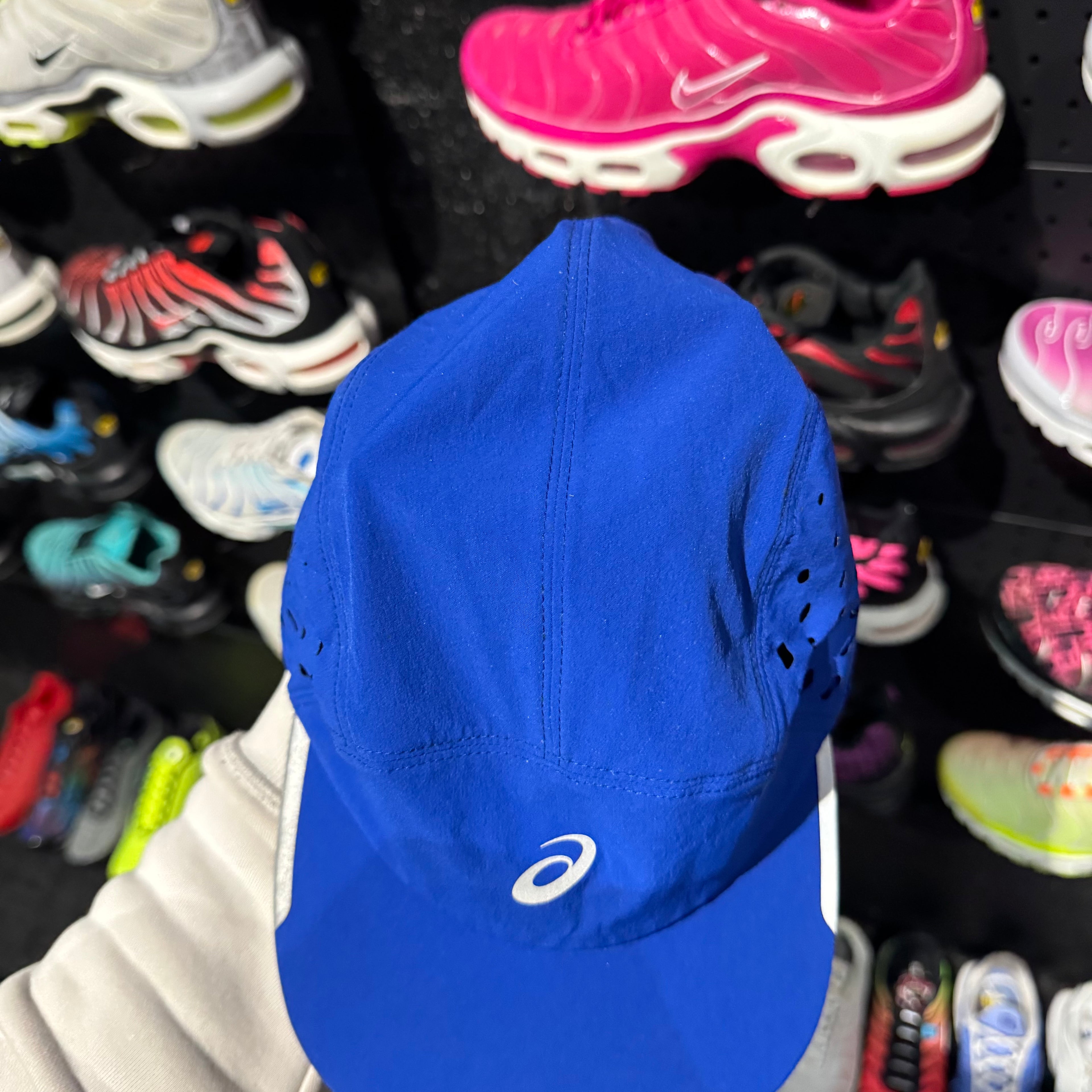 Asics Ultra Lightweight Running Cap 'Blue Reflective' (Second hand)