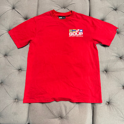 Geedup Sportsman Flag T-shirt 'Red' (Brand New)