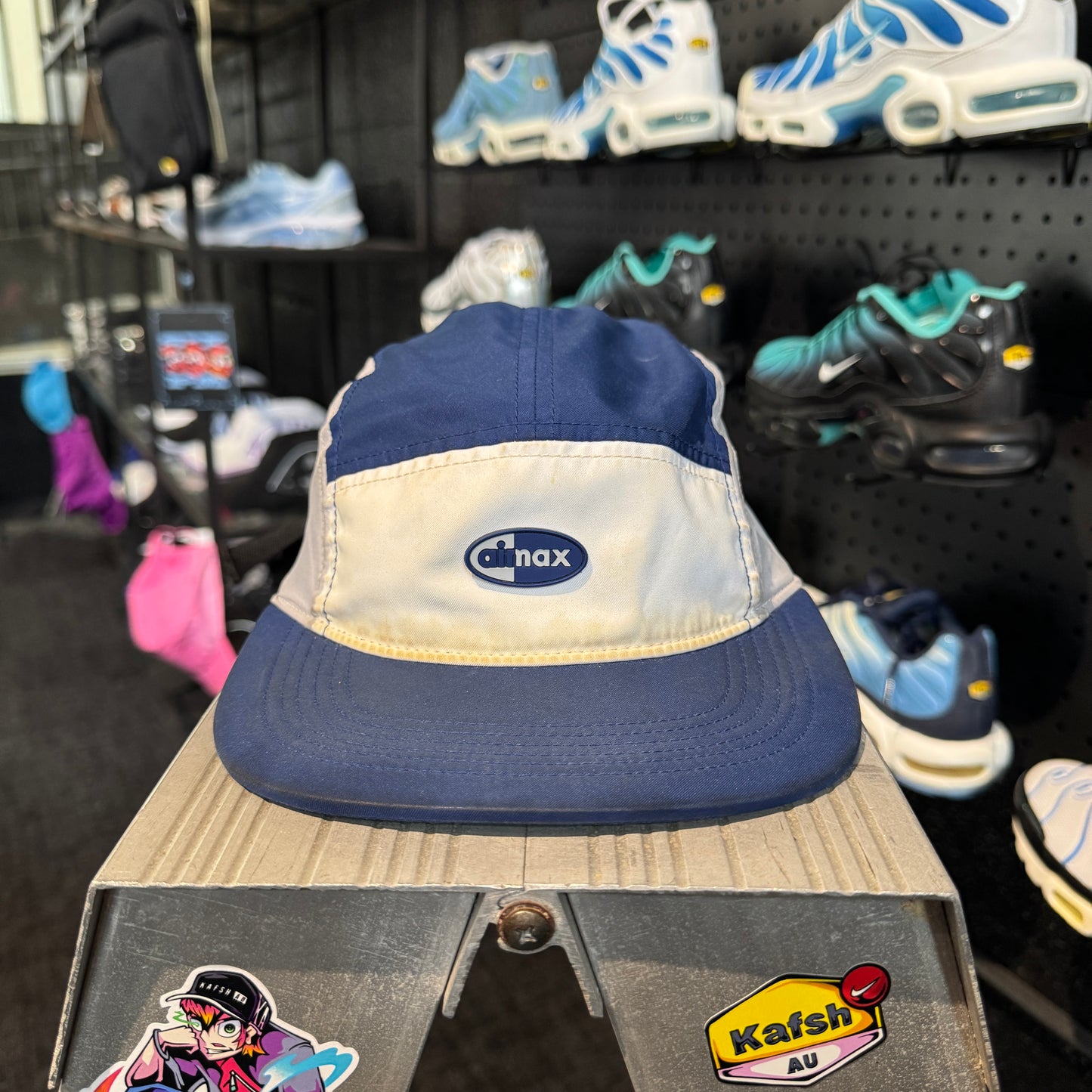 Nike Airmax 5 Pannel Cap 'Navy Grey White' (Second Hand)