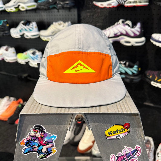 Nike AW84 Trail Running Cap 'Grey Orange Volt' (Second Hand)