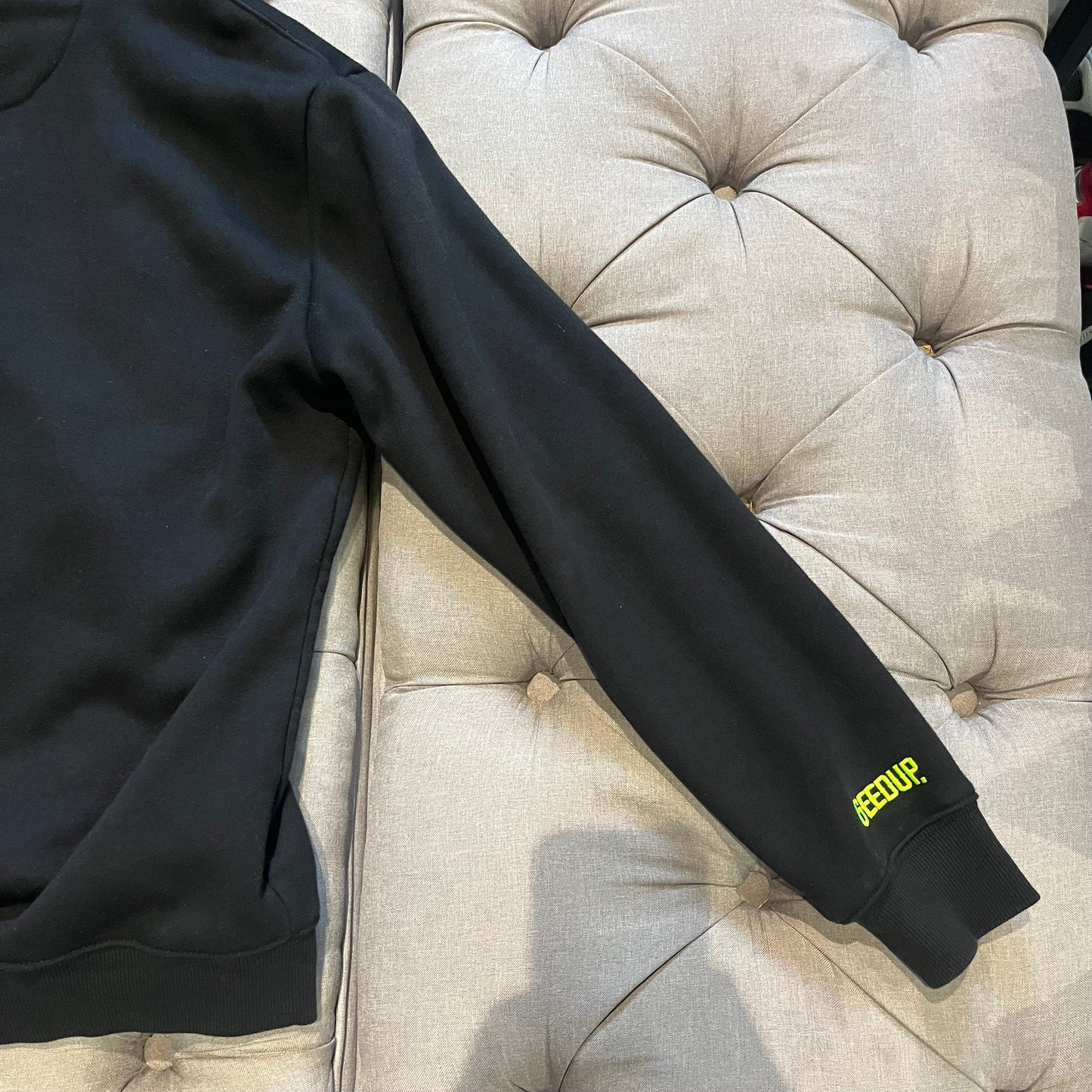 Geedup Handstyle Hoodie 'Black Neon' (Second hand)