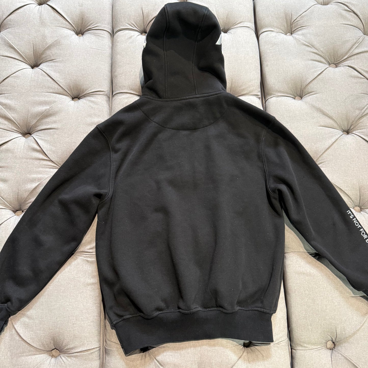 Geedup Hood Logo Zipup Hoodie 'Black White' (Second hand)