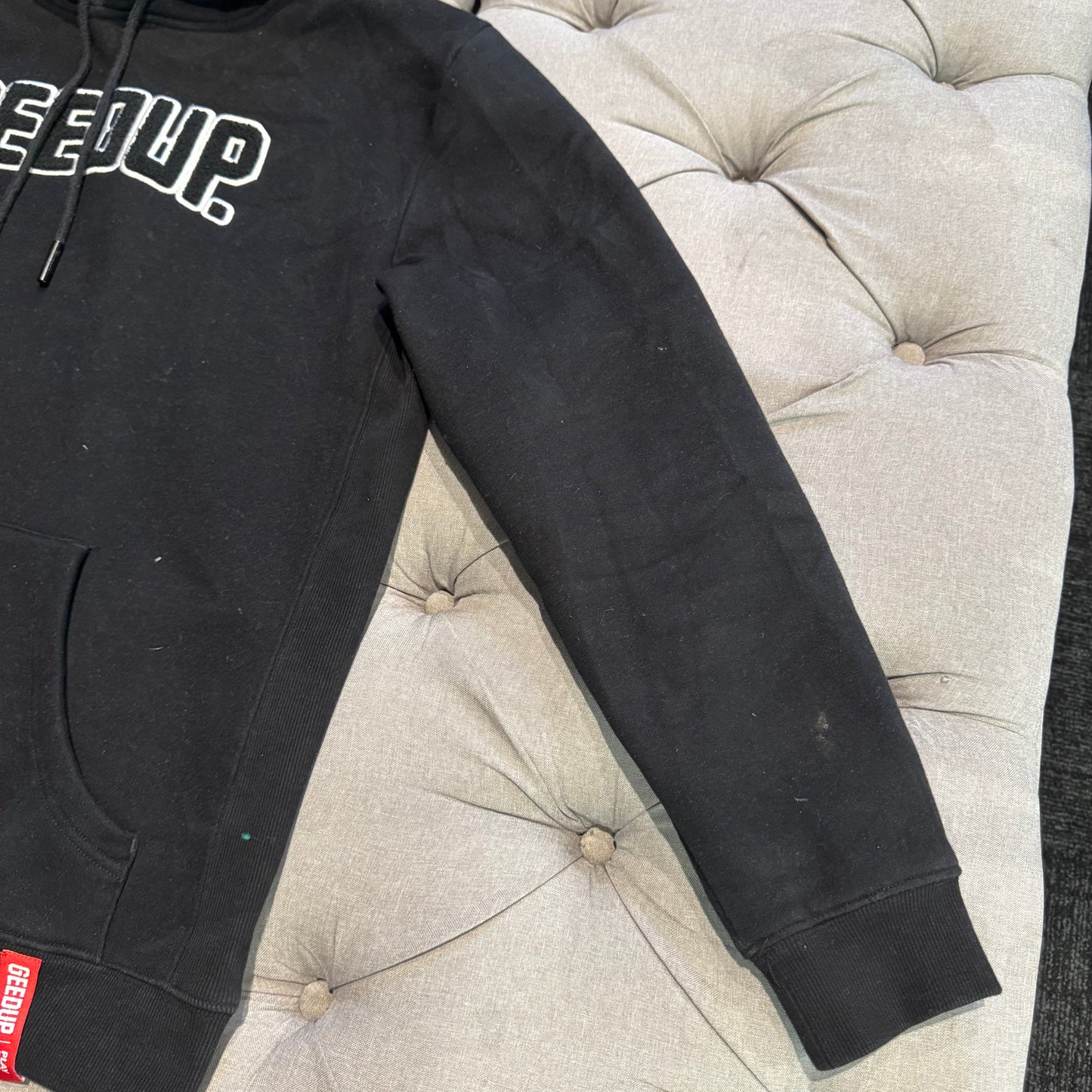 Geedup Play For Keeps Hoodie 'Black Black White' (Second hand)