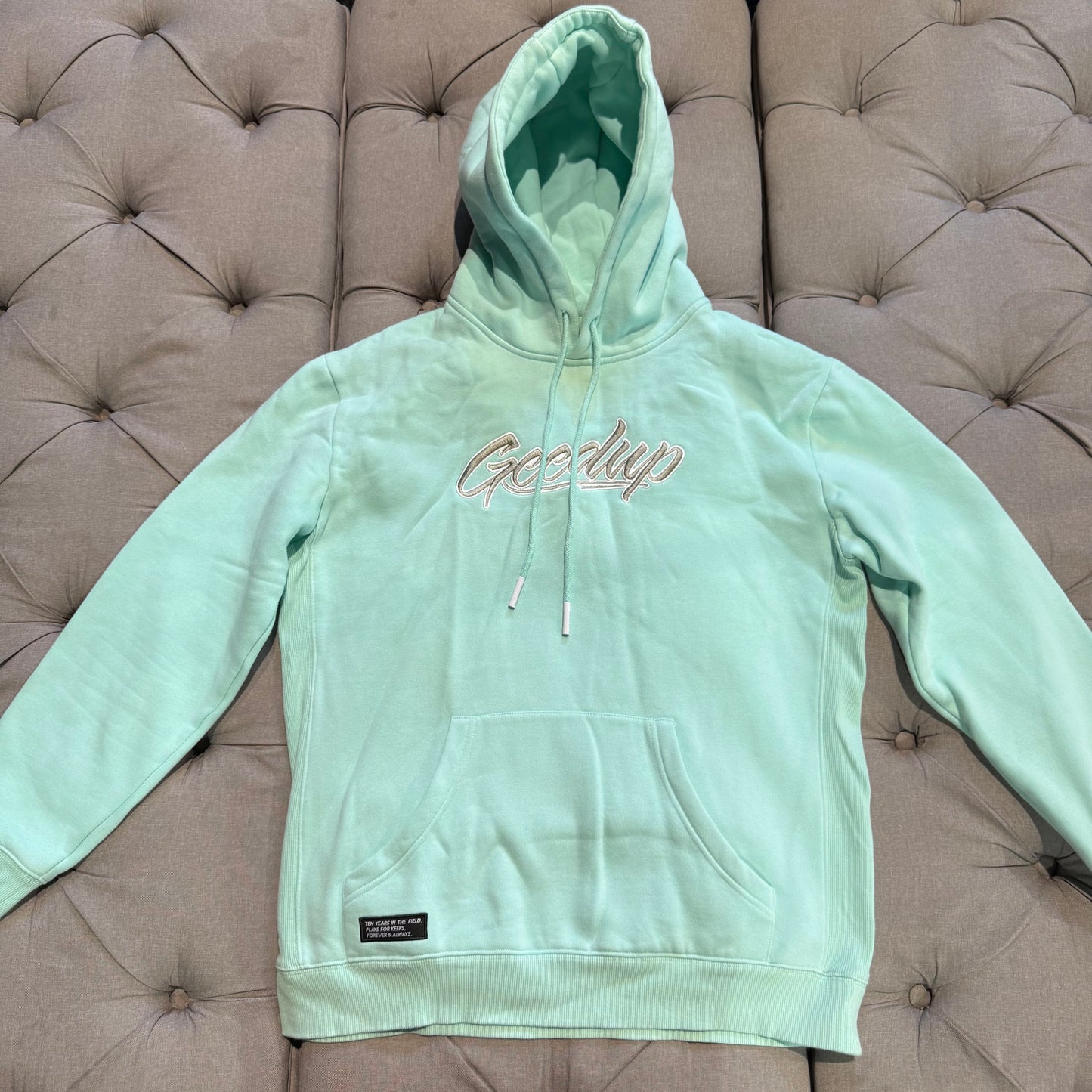 Geedup 10 Jersey Logo Hoodie 'Teal' (Second hand)
