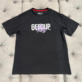 Geedup Team Logo Graffiti T-Shirt 'Black White Purple' (Second hand)