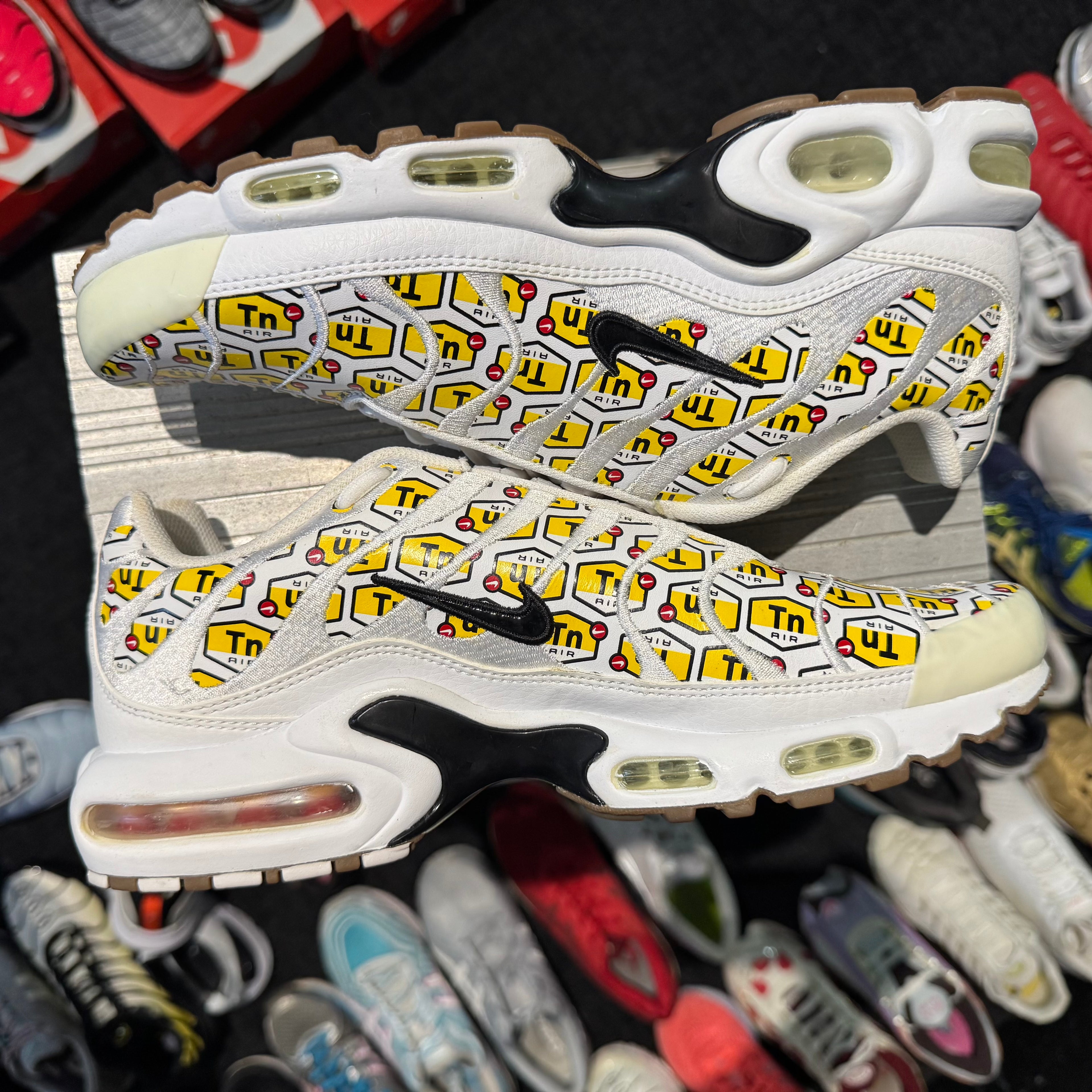 Nike Air Max Plus TN 'All Over Print White' (Brand New)